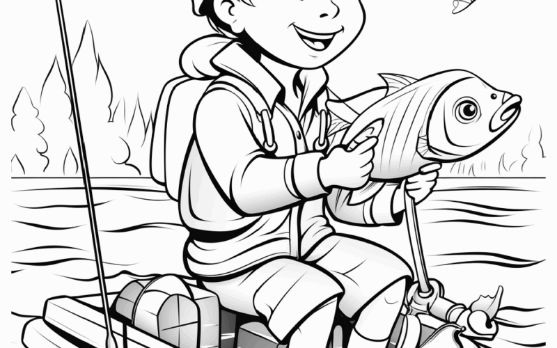 Fishing Coloring Pages Free Fish Printable Images Skip To My Lou