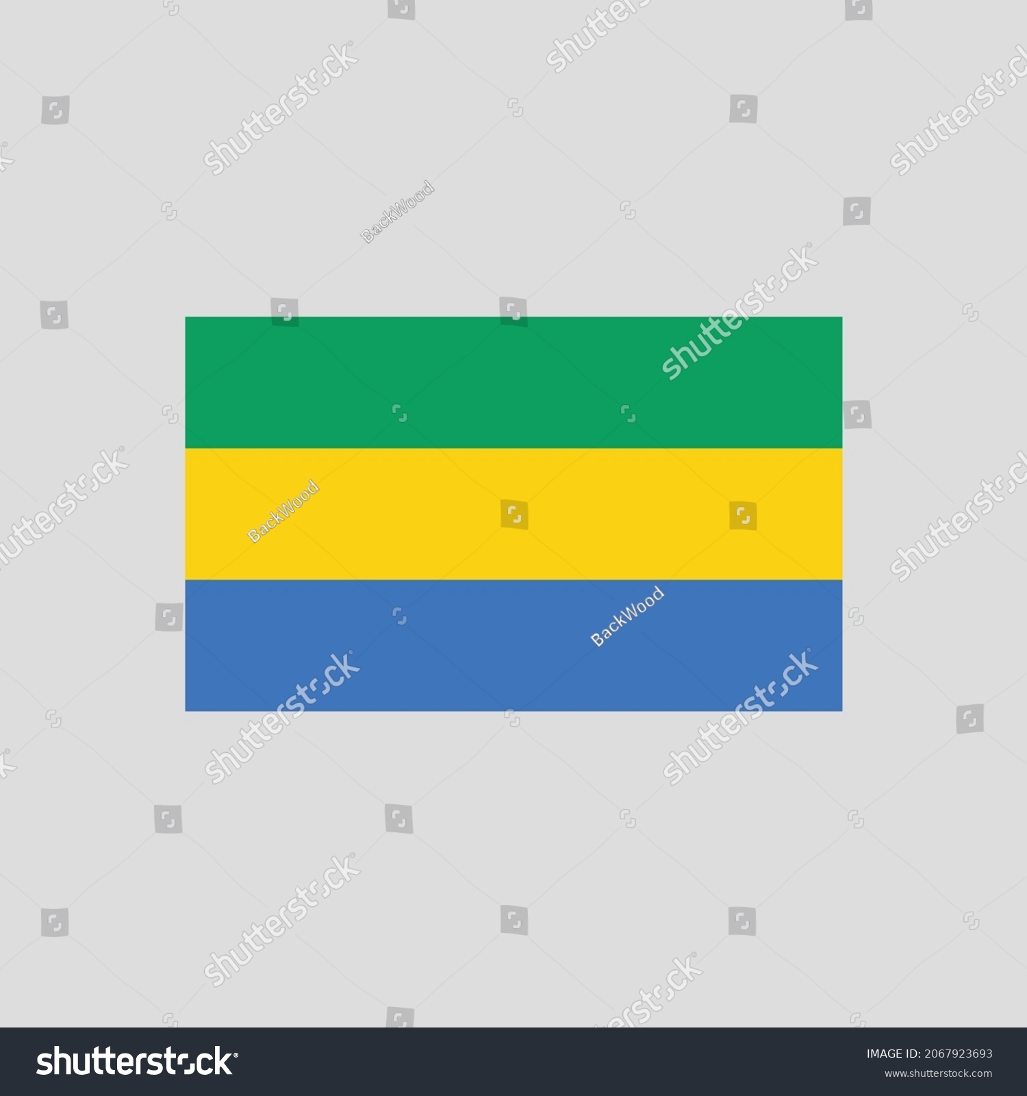 gabon flag coloring page