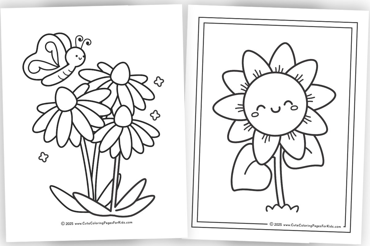 coloring pages flower