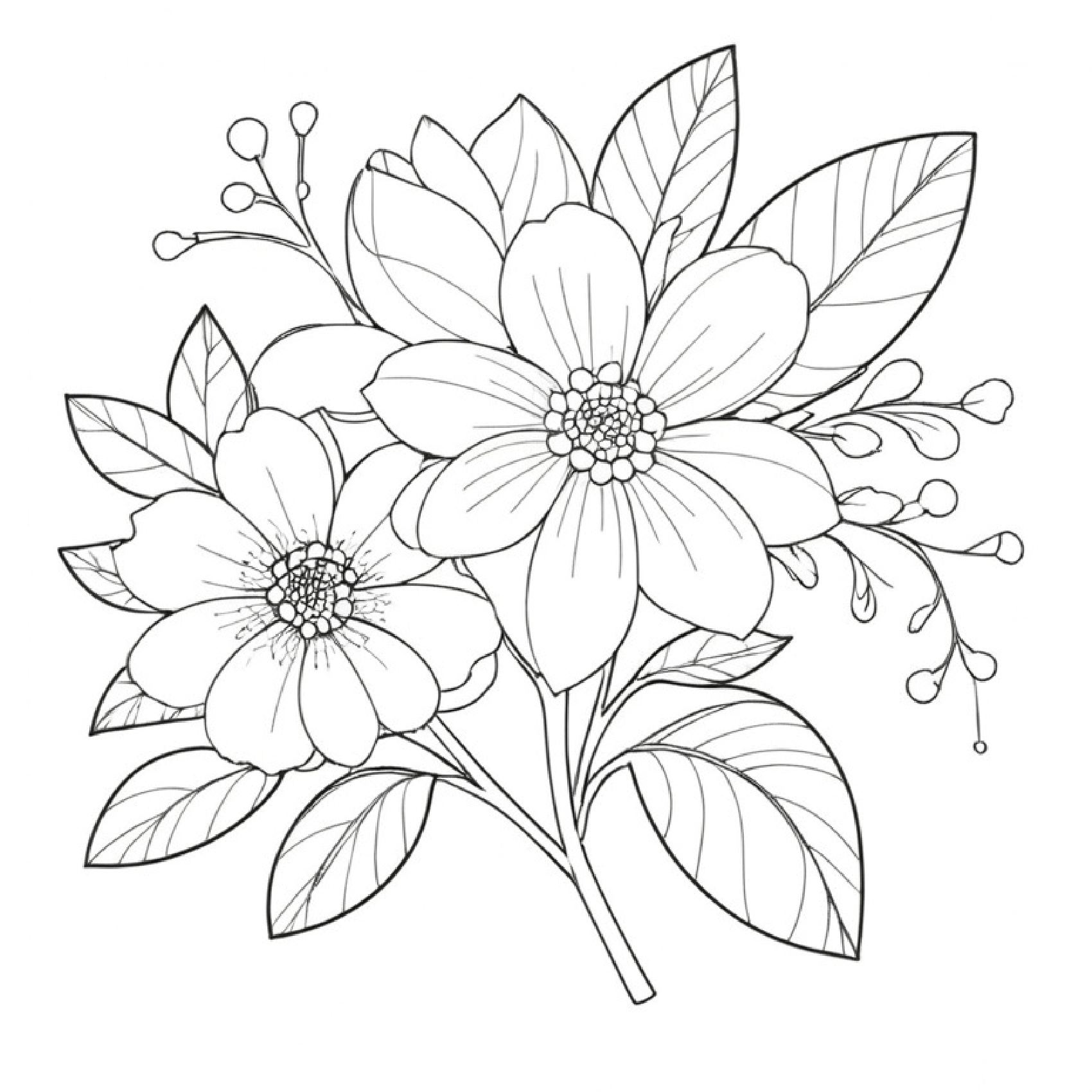 Flower Garden Adult Coloring Pages Collection Made By Teachers