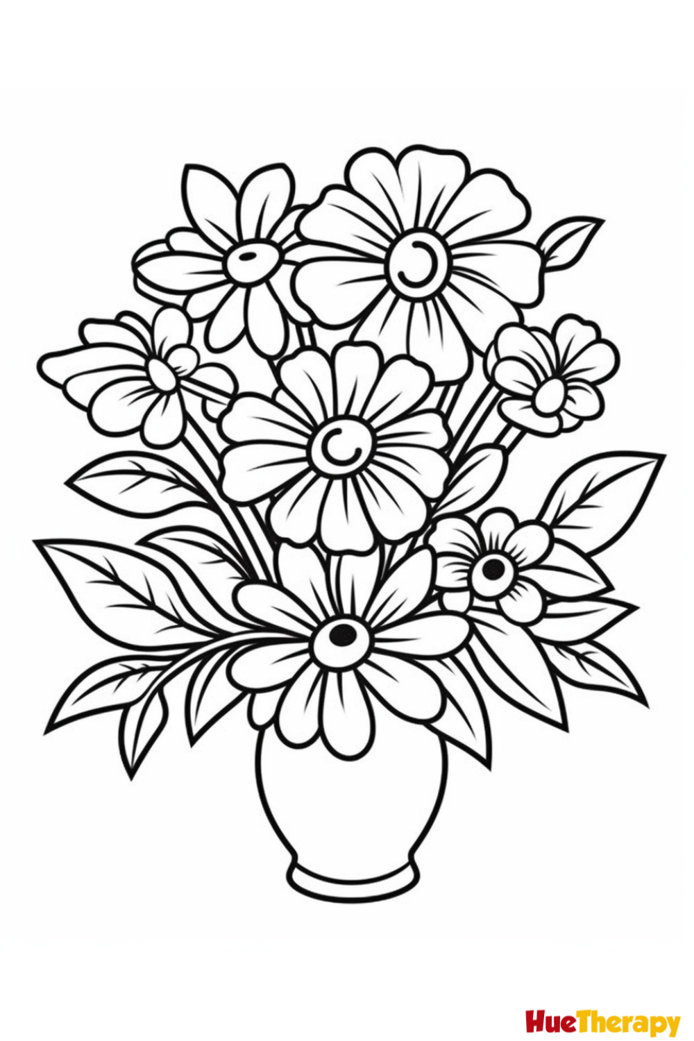 coloring pages printable flowers