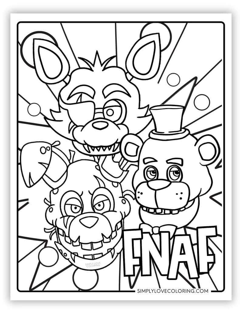 fnaf coloring page