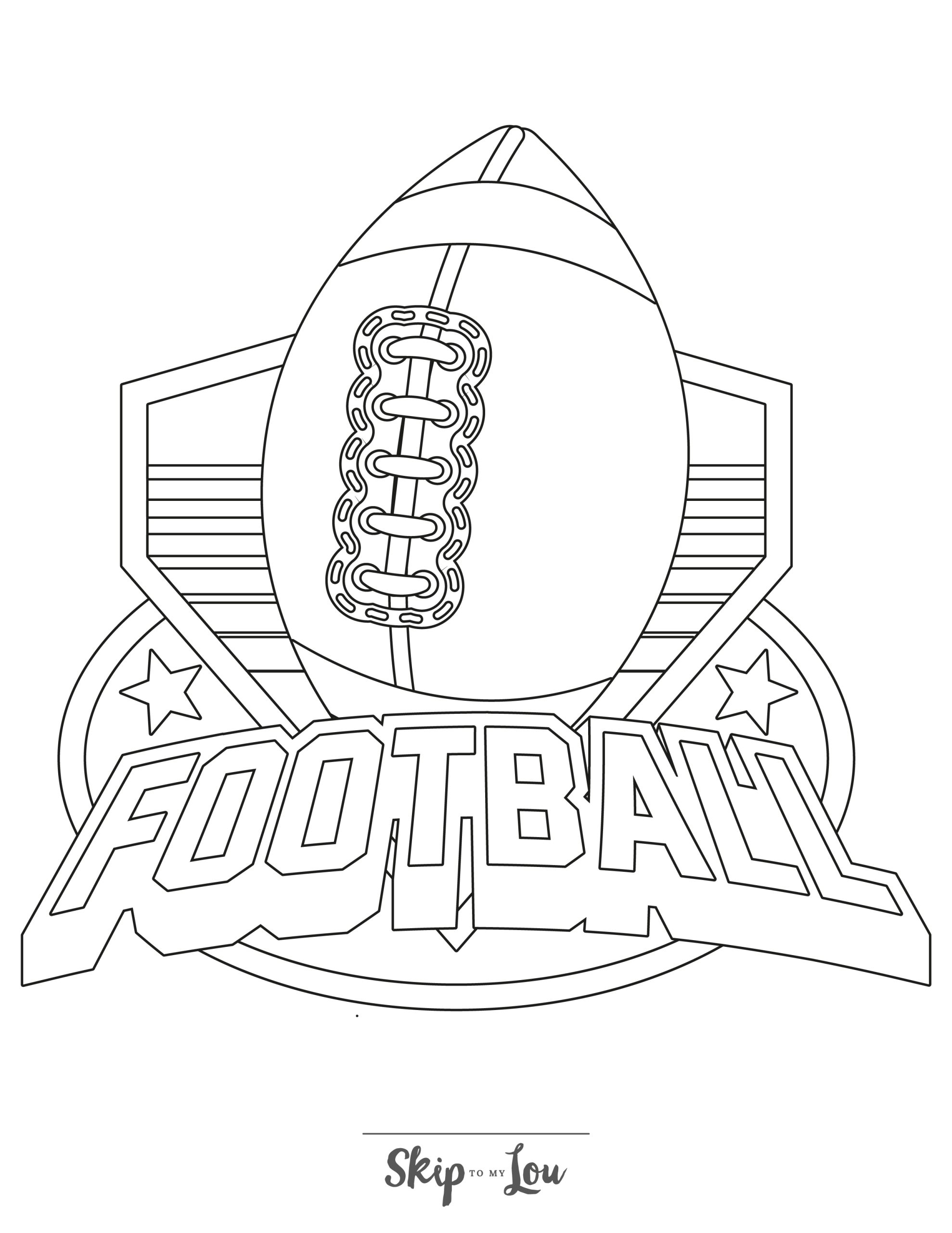 Football Coloring Pages NFL Printables To Download Skip To My Lou