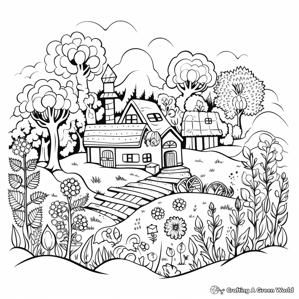 forest coloring pages