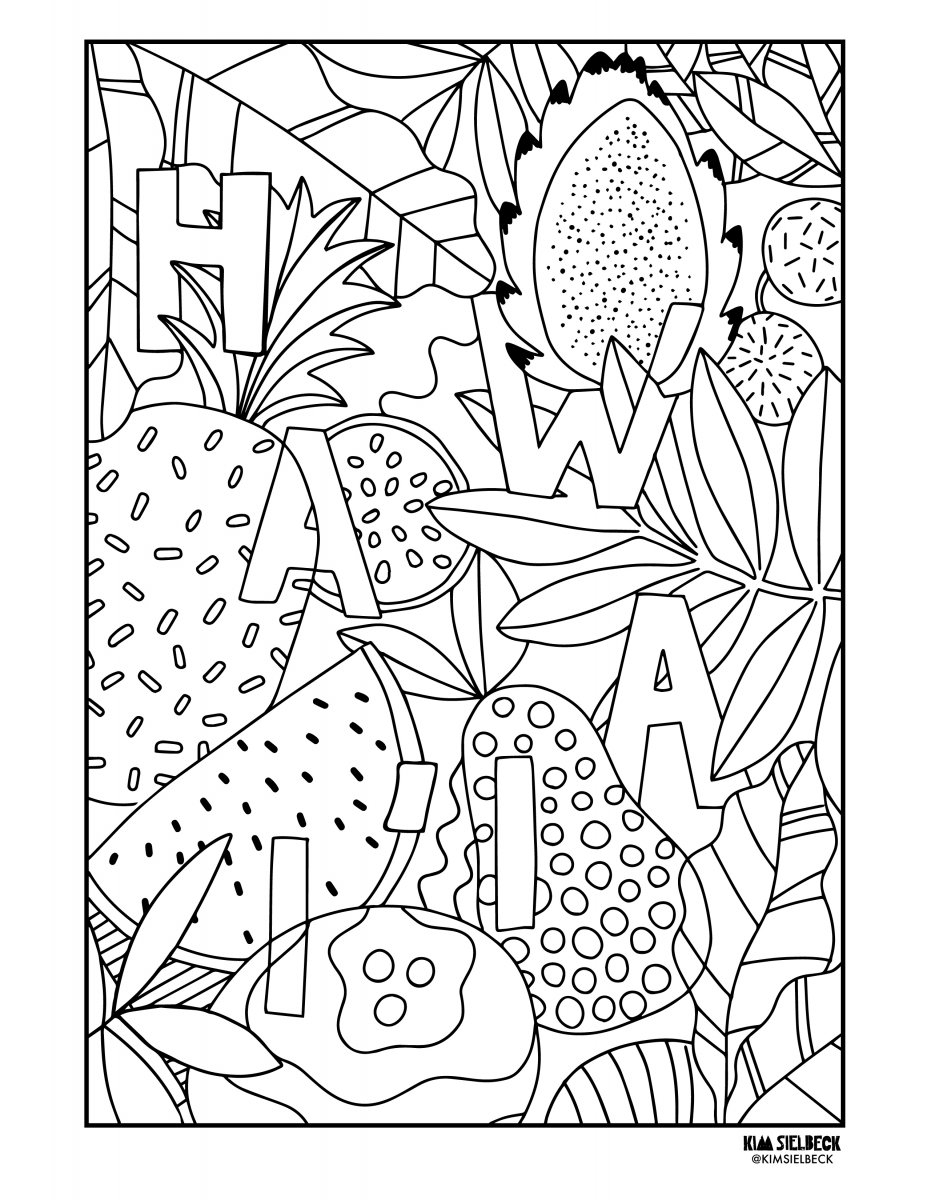 Free Adult Coloring Pages From Hawai i Artists and Our Magazine That You Can Print And Enjoy At Home Free Adult Coloring Pages From Hawai i Artists and Our Magazine That You Can Print And Enjoy At Home
