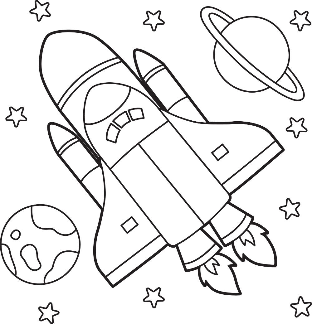 Free ASTRONAUT SPACE Coloring Pages For Download Printable PDF 