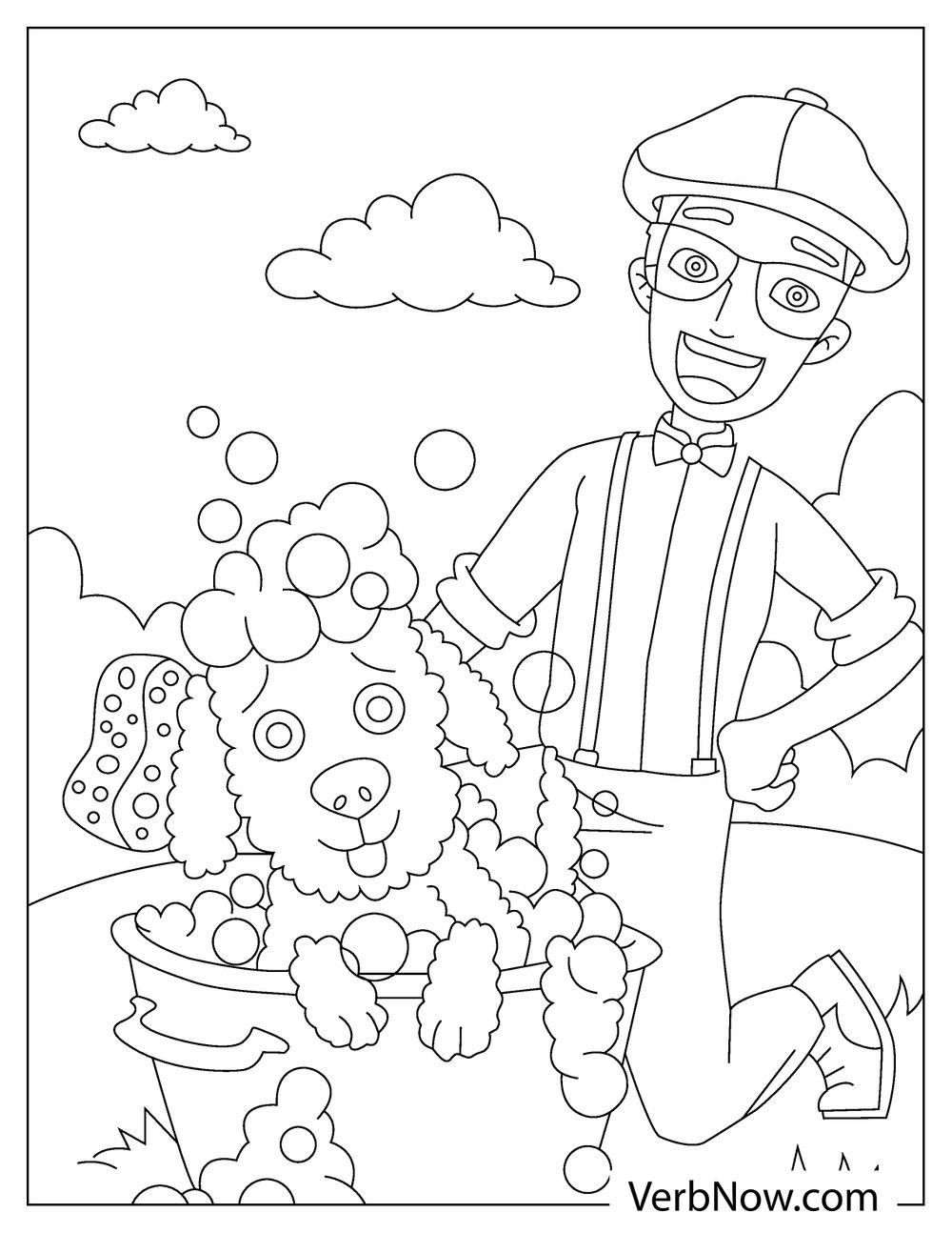 Free BLIPPI Coloring Pages For Download Printable PDF 