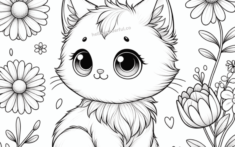 Free Cat Coloring Pages With Printable Templates