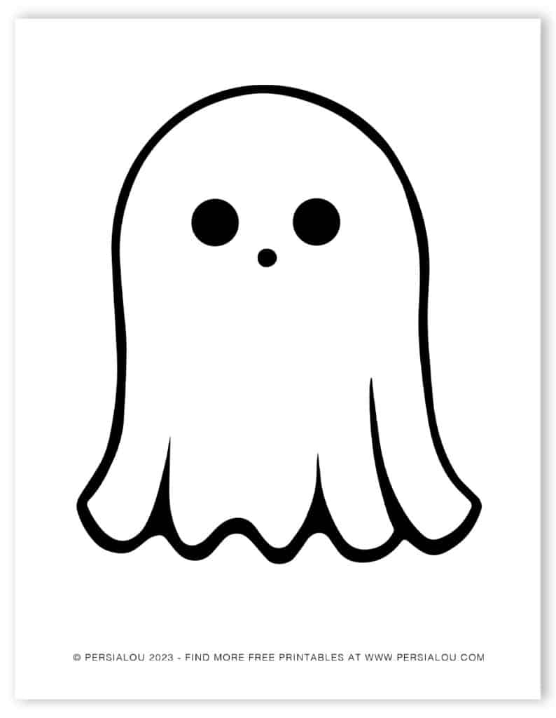 Free Cute Ghost Coloring Pages Free Cute Ghost Coloring Pages
