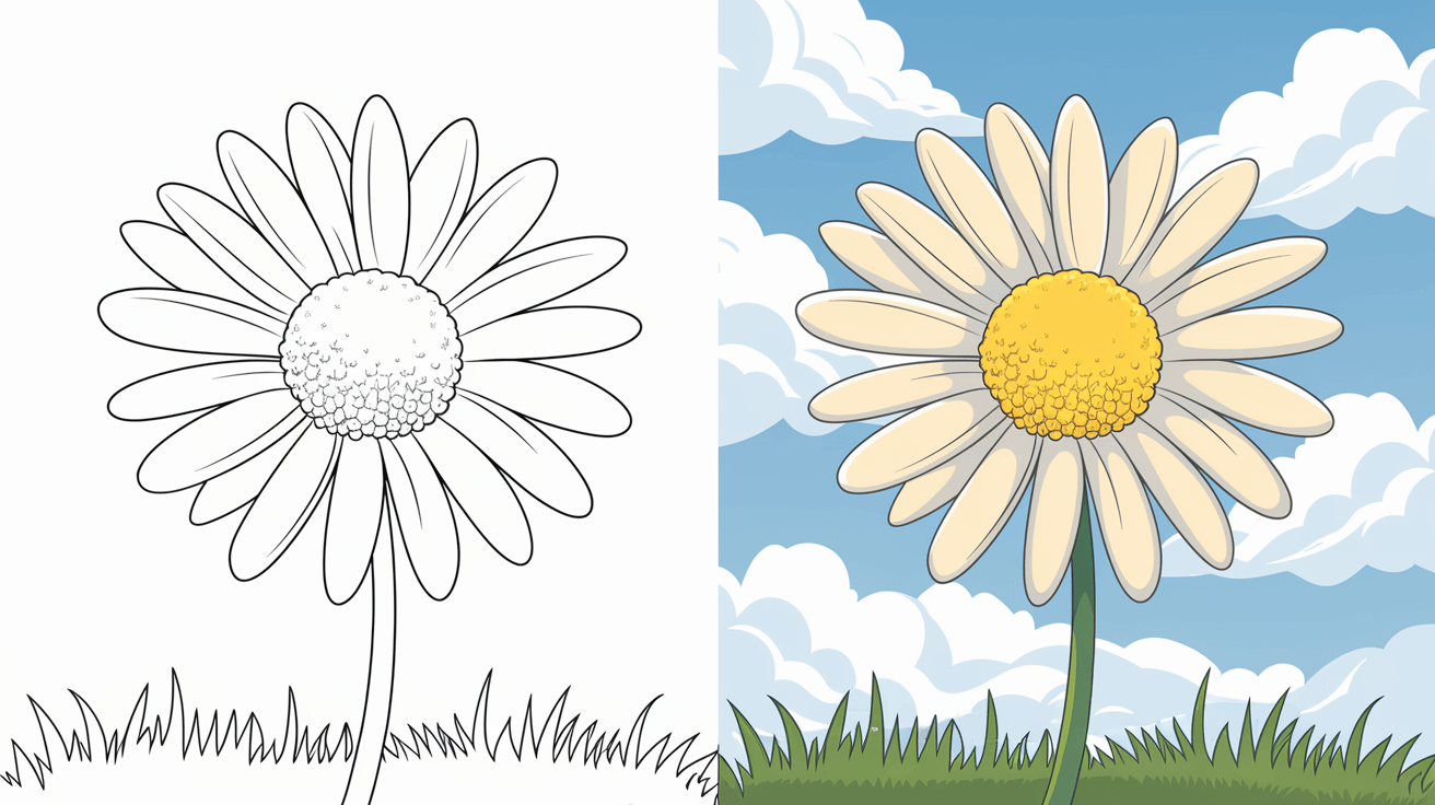 daisy coloring pages