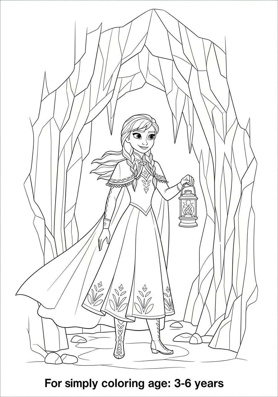 Free Disney Frozen Coloring Pages Printable For Kids