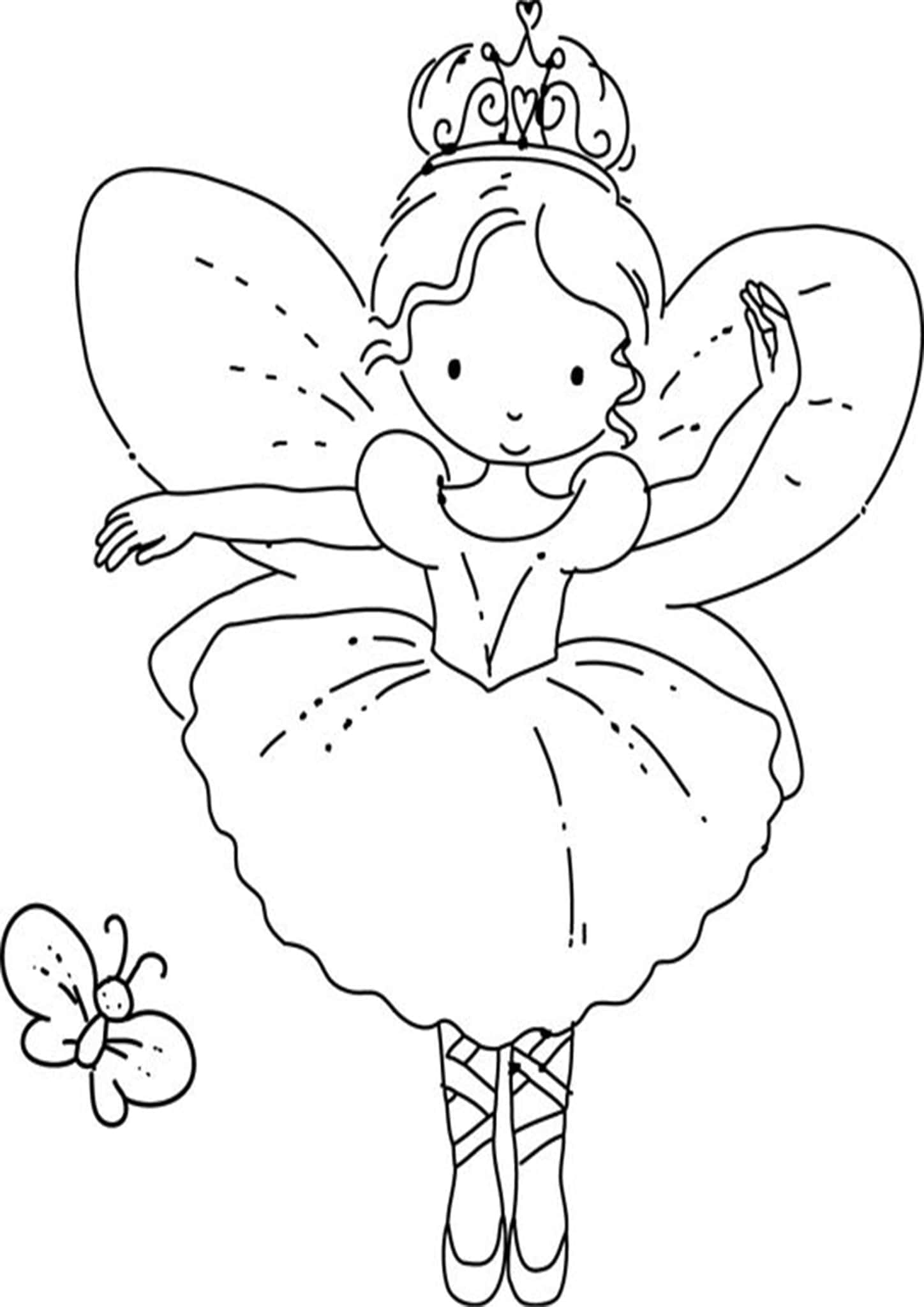 ballerina coloring book pages