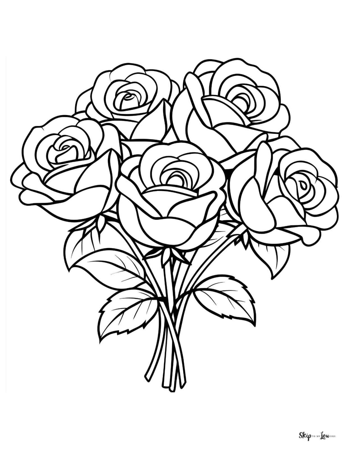 FREE Flower Coloring Pages For Kids And Adults Skip To My Lou