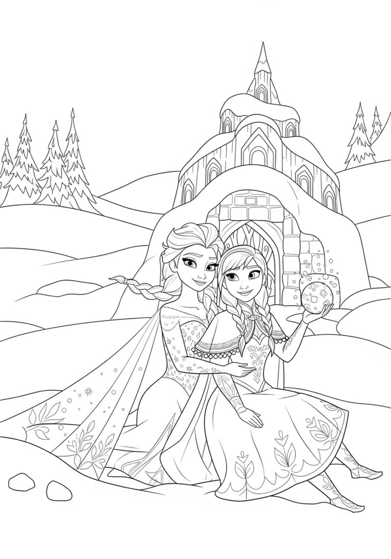 frozen printable coloring pages