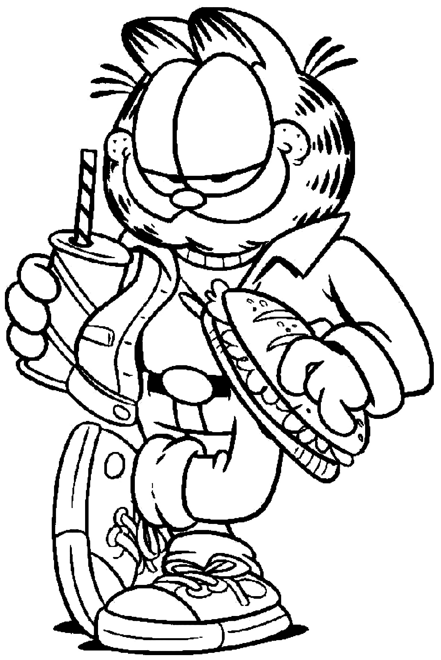 Free Garfield Coloring Page To Print Garfield Coloring Pages