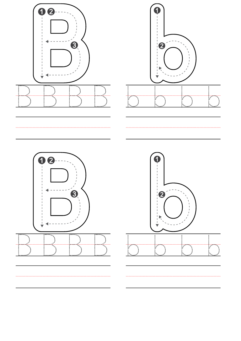 letter b coloring pages