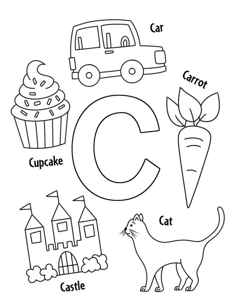 c coloring pages