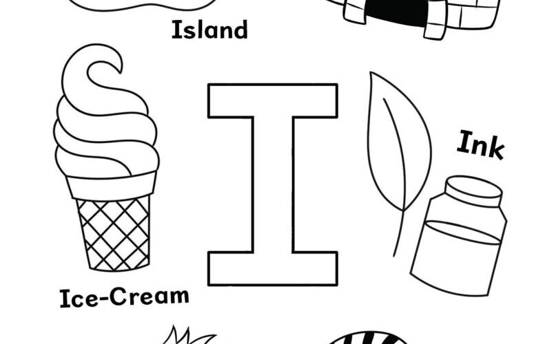 Free Letter I Worksheets For Preschool The Hollydog Blog