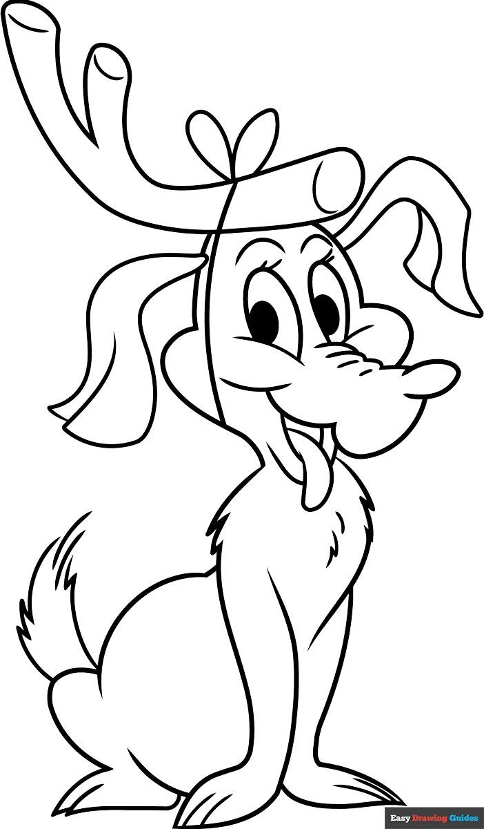 Free Max From The Grinch Coloring Page