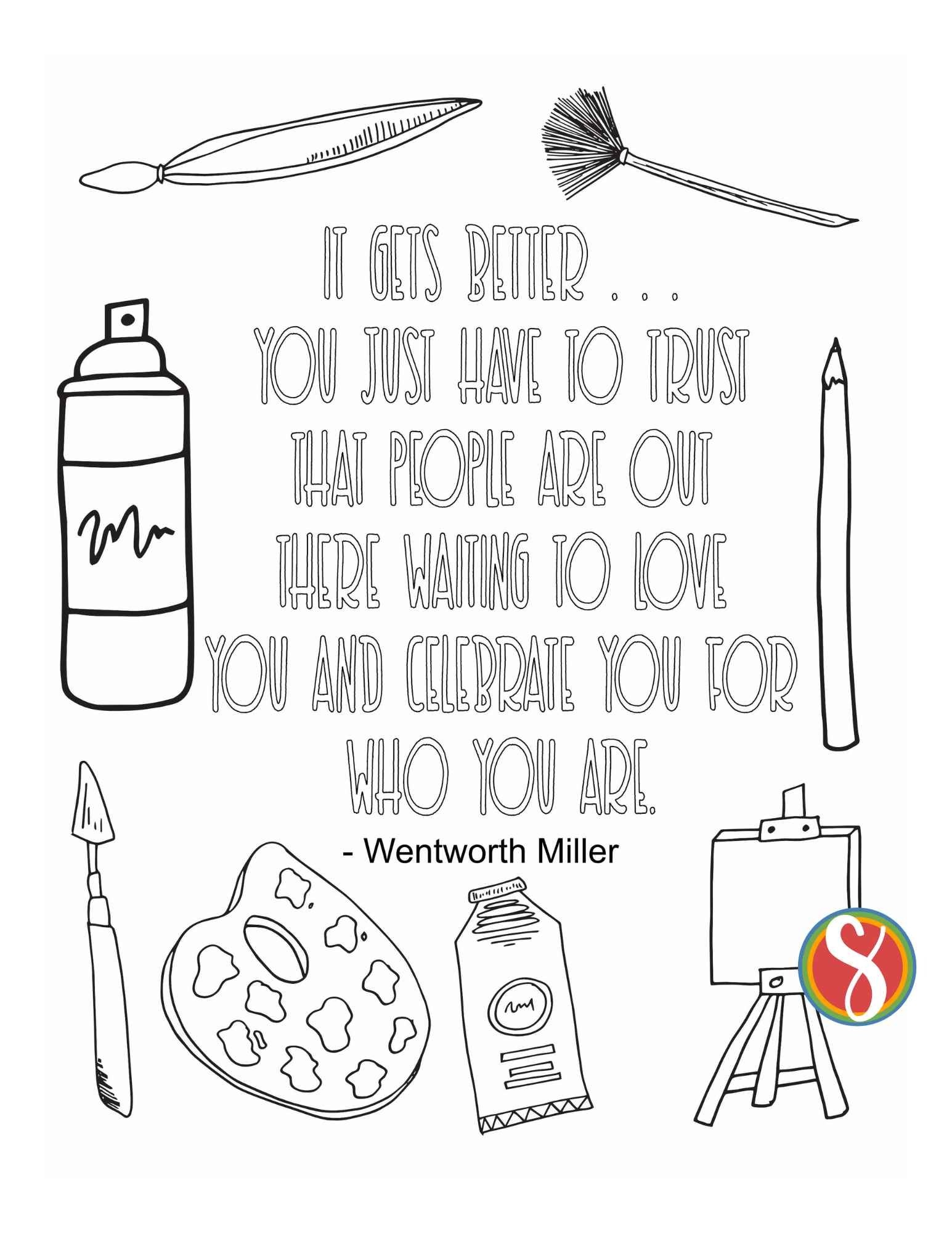 mental health coloring pages