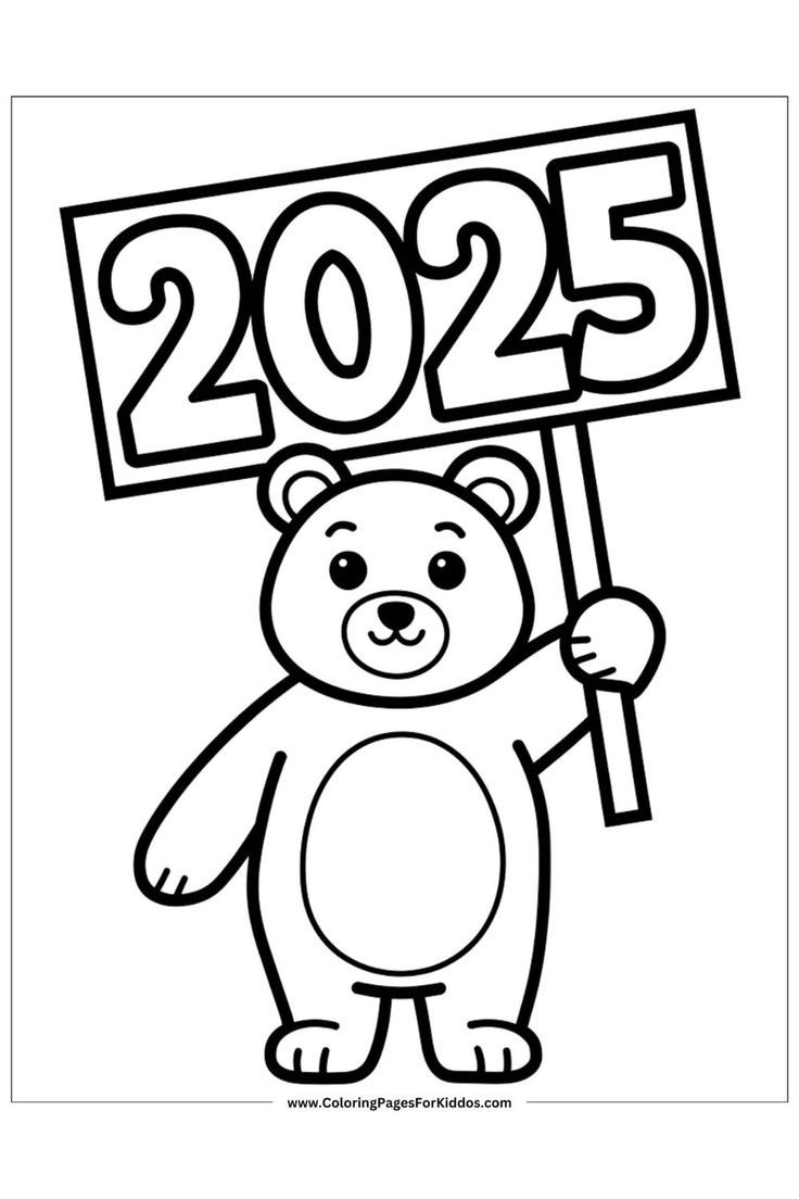 new year coloring pages