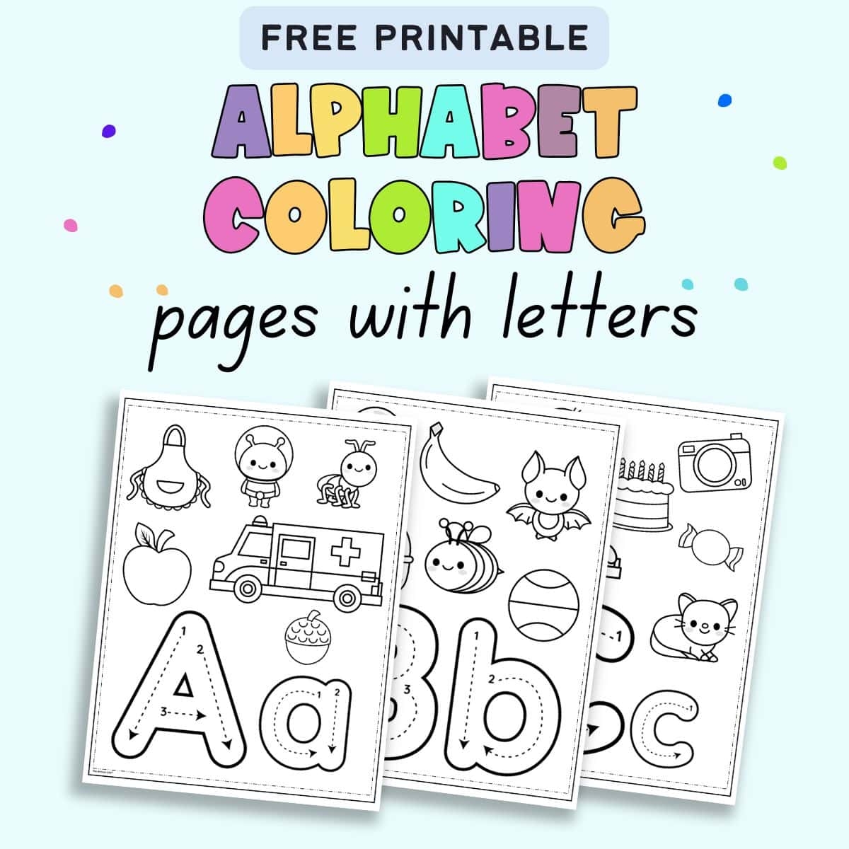 alphabet letters coloring pages