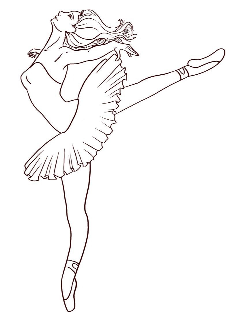 Free Printable Ballet Coloring Pages For Kids