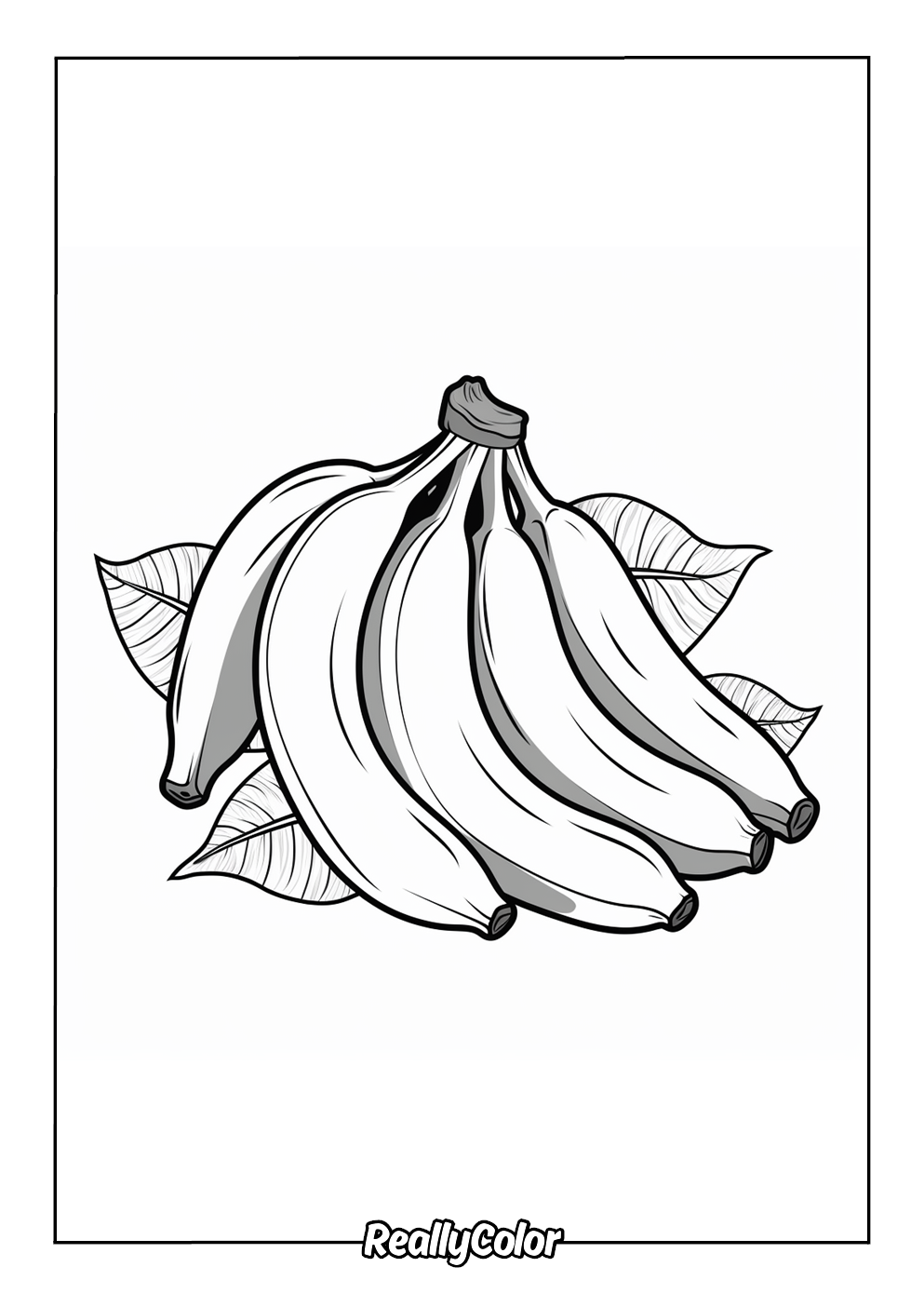 Free Printable Banana Coloring Pages Free Printable Banana Coloring Pages