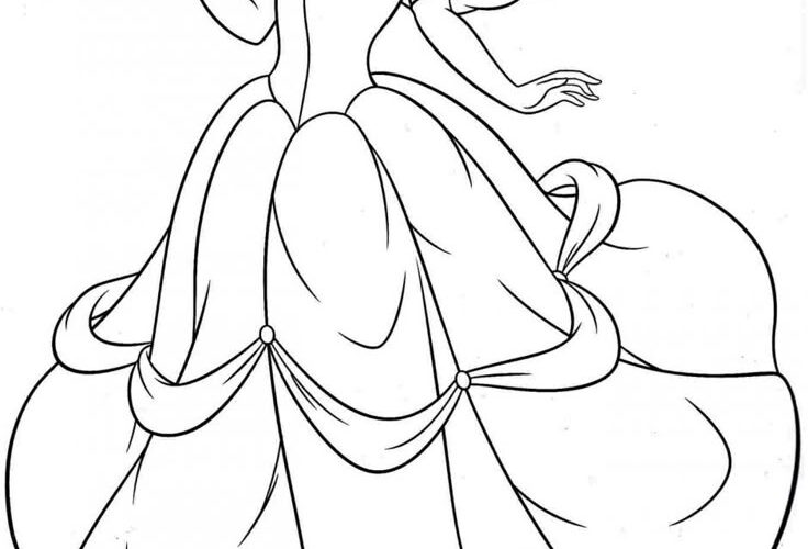 Free Printable Belle Coloring Pages For Kids