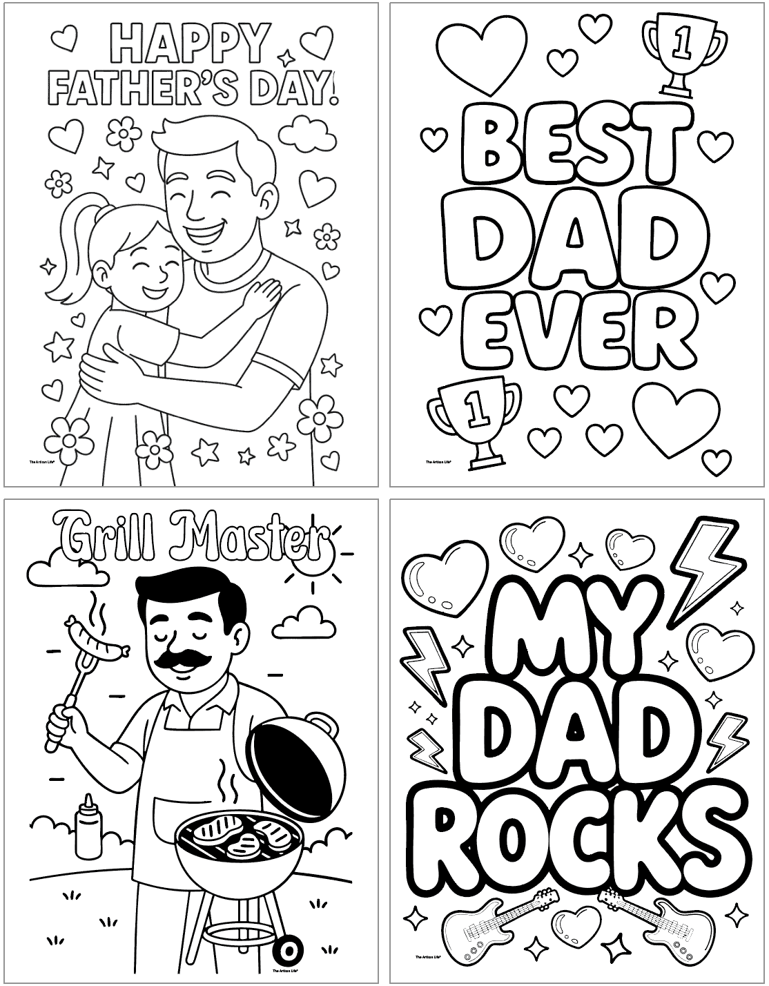 fathers day coloring pages
