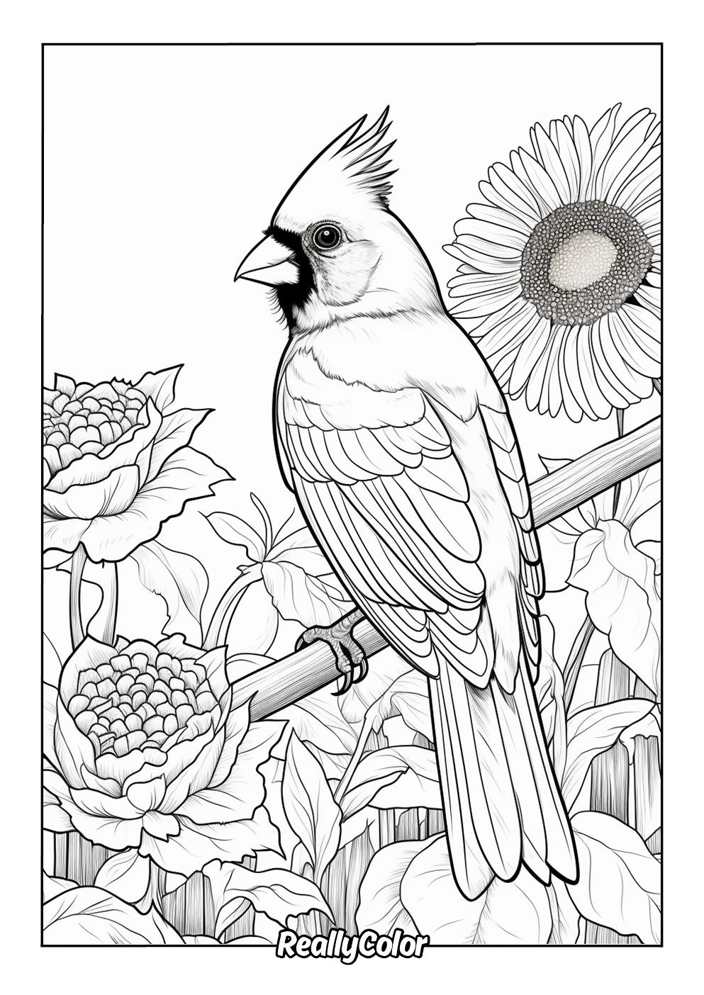 Free Printable Cardinal Coloring Pages