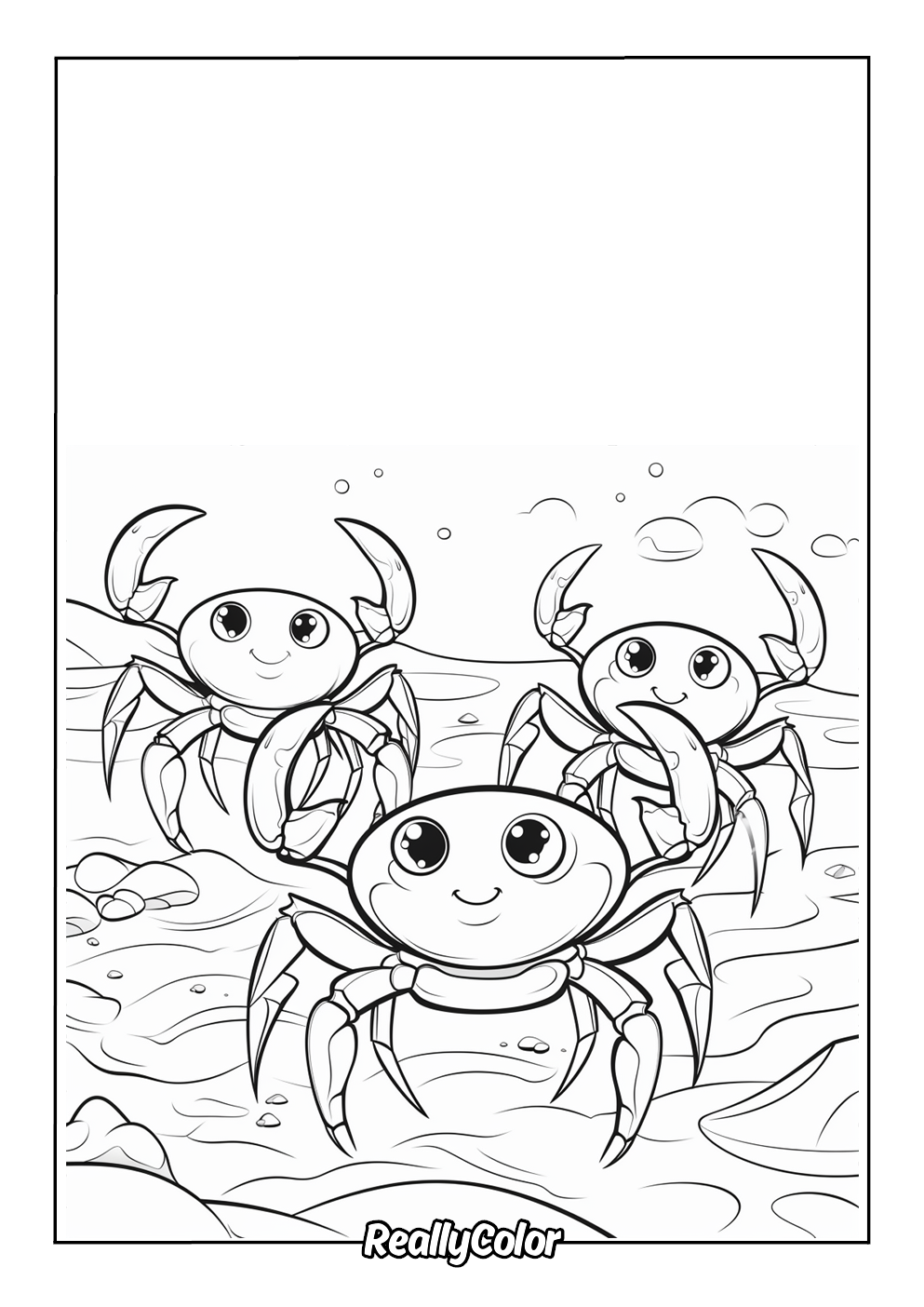 Free Printable Crab Coloring Pages Free Printable Crab Coloring Pages