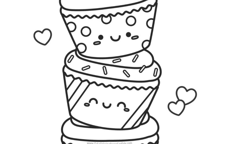 Free Printable Cupcake Coloring Pages Cute Coloring Pages For Kids