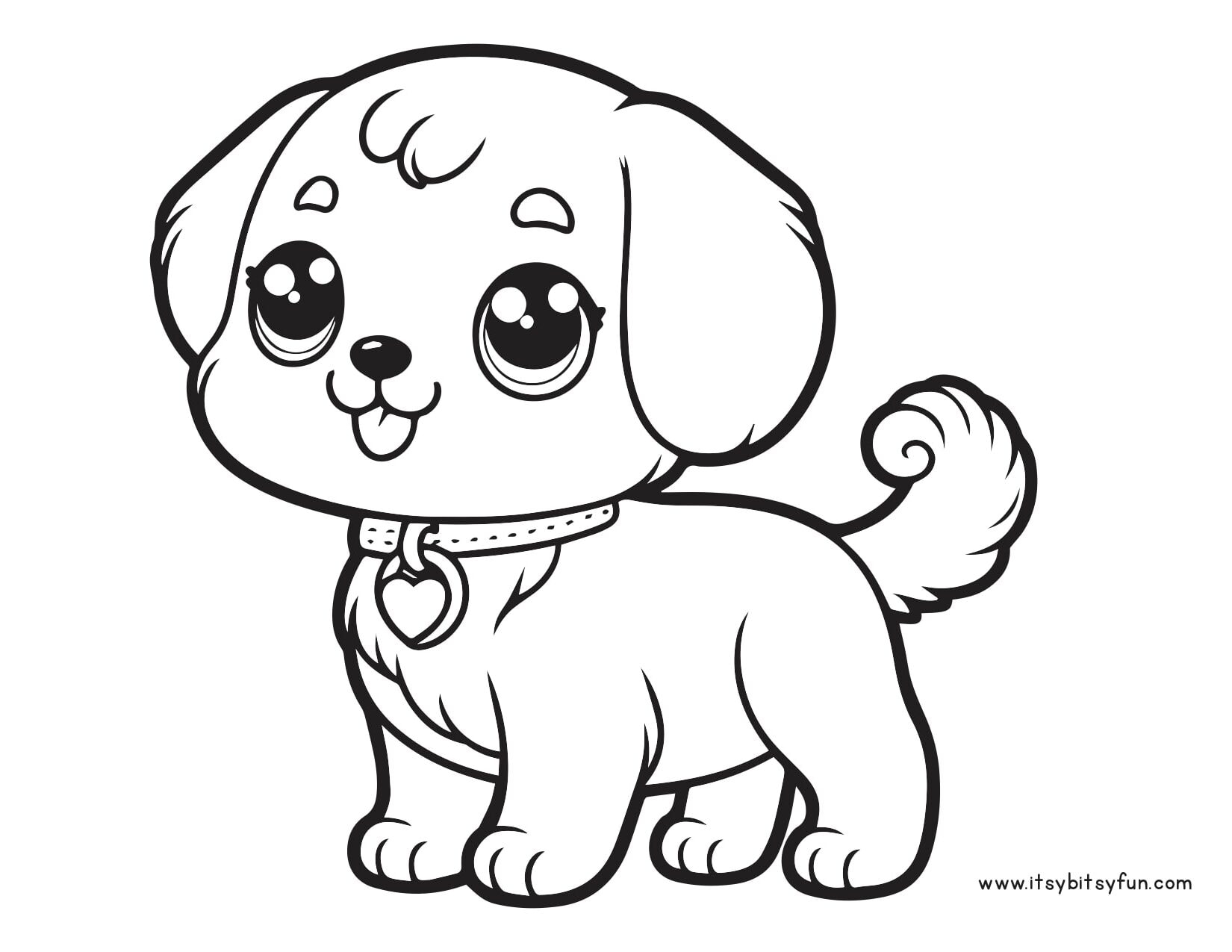 puppy coloring pages printable