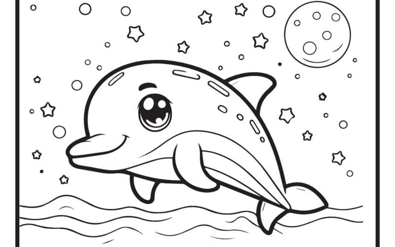 Free Printable Dolphin Coloring Pages For Kids Itsy Bitsy Fun