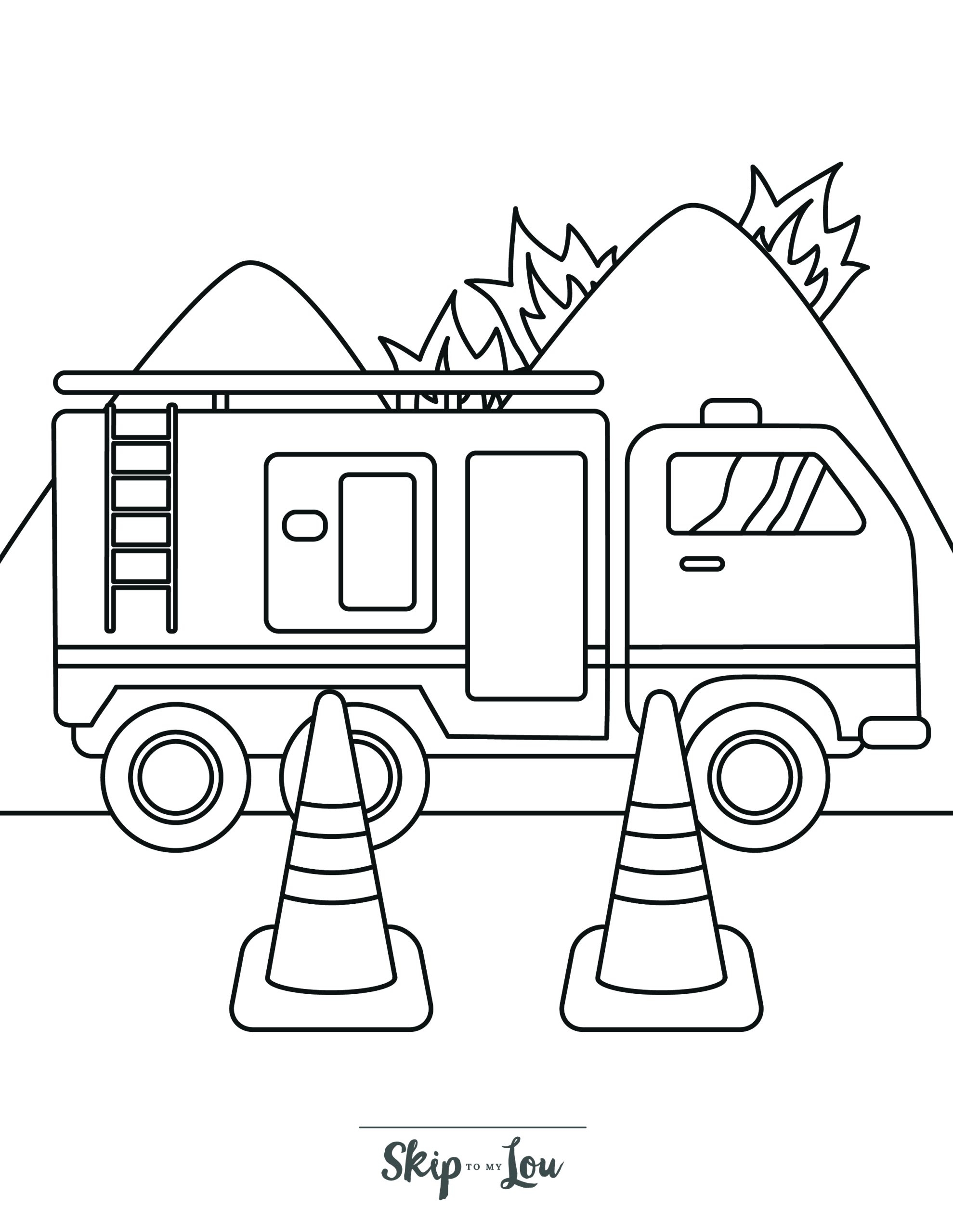 Free Printable Fire Truck Coloring Pages With Book Download Skip To My Lou Free Printable Fire Truck Coloring Pages With Book Download Skip To My Lou