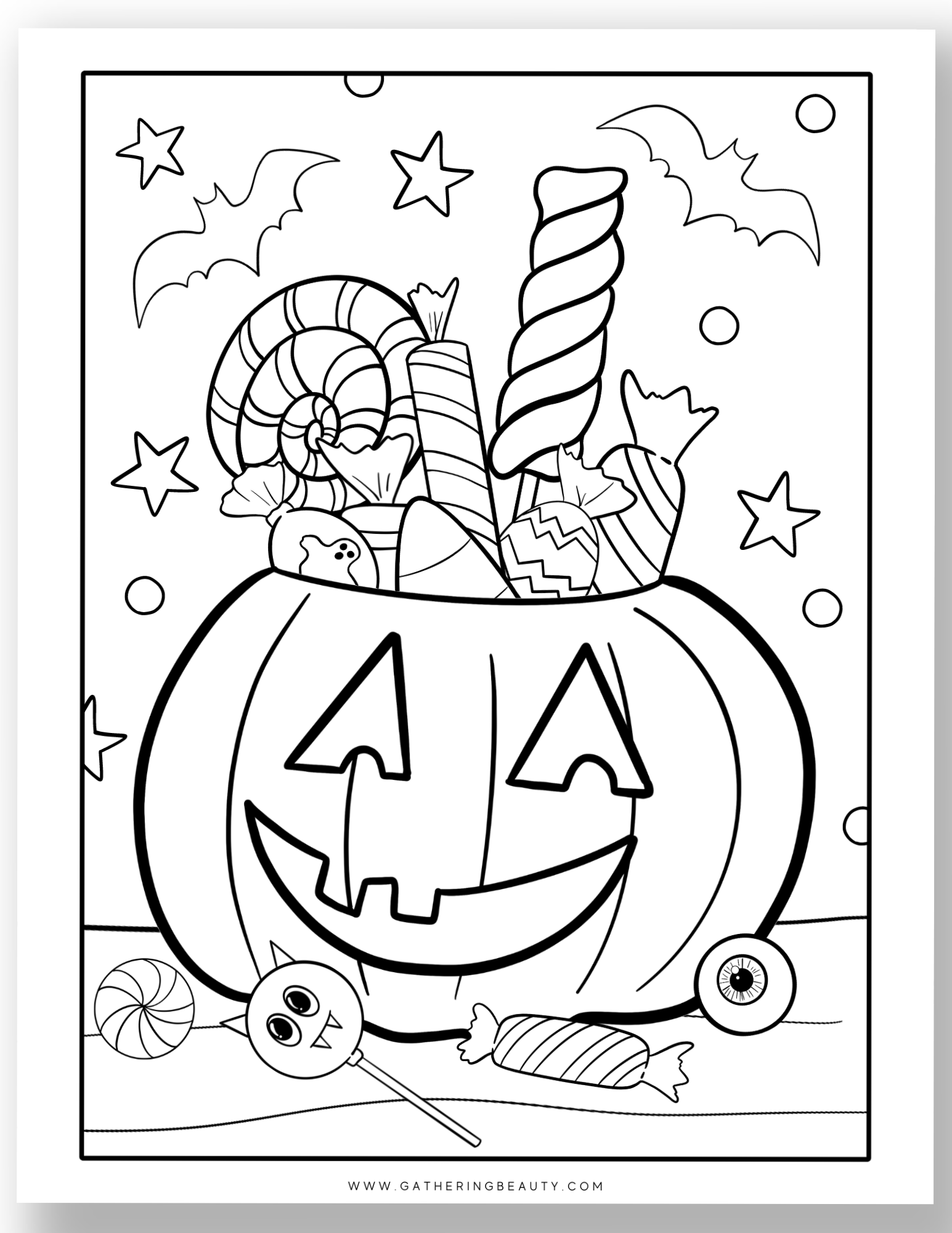 Free Printable Halloween Colouring Pages Gathering Beauty