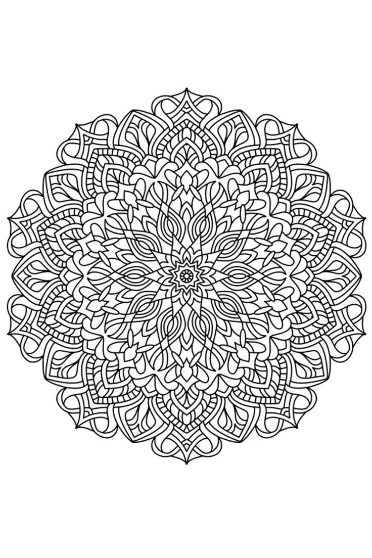 mandala art coloring pages