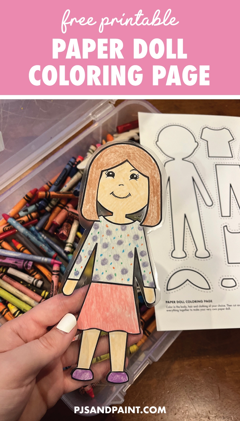 coloring pages of paper dolls