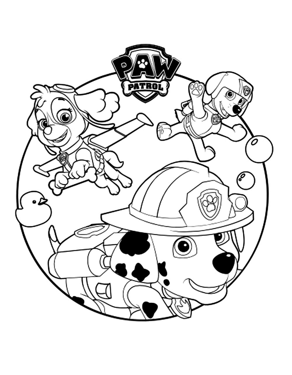paw patrol printable coloring pages