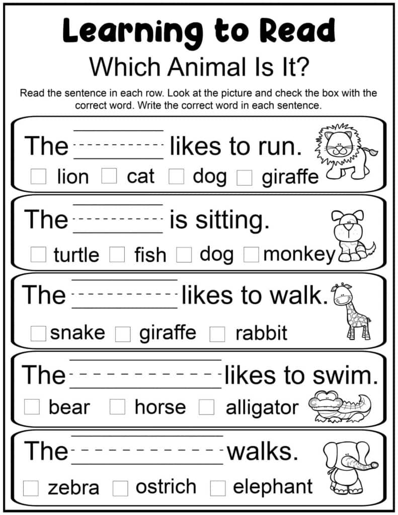 free printable worksheets for 1st grade