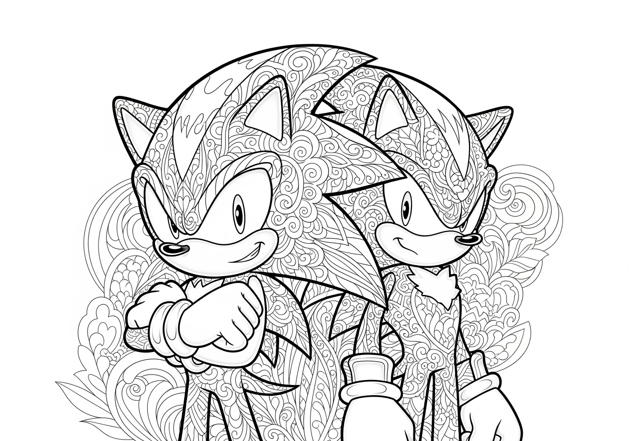 sonic shadow coloring pages sonic shadow coloring pages