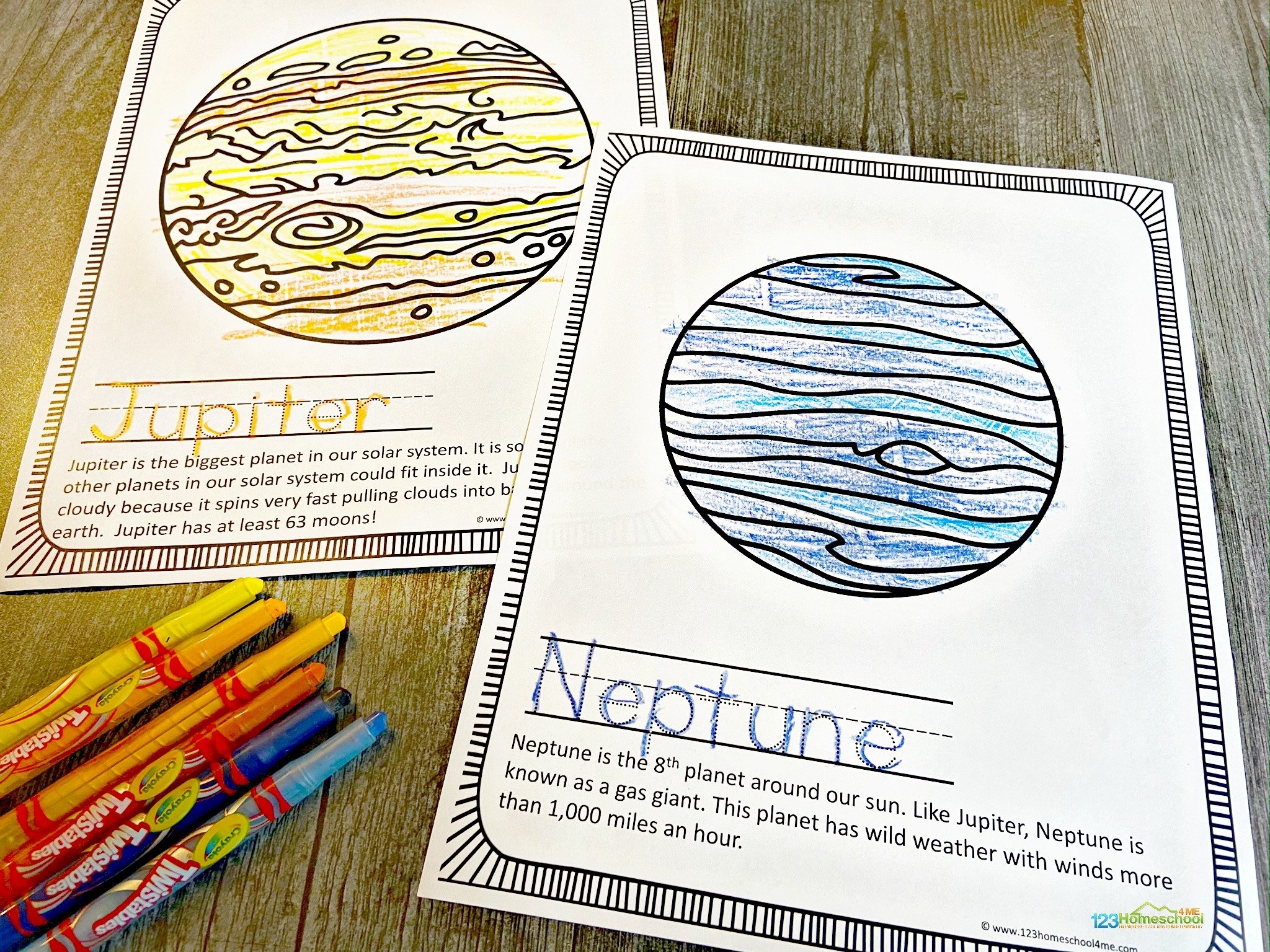 solar system coloring page