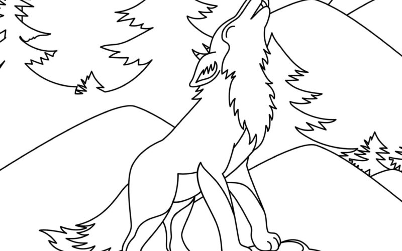 Free Printable Wolf Coloring Pages For Kids And Adults