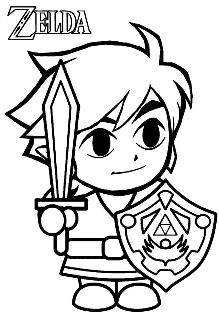 link coloring pages