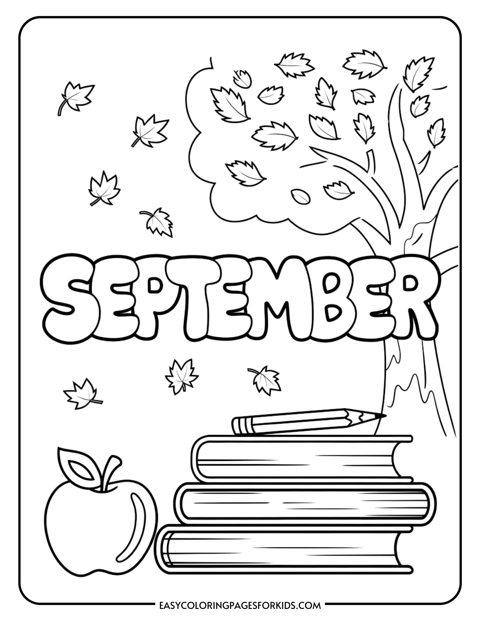 Free September Coloring Pages 5 Printable PDF Pages Easy Coloring Pages For Kids Free September Coloring Pages 5 Printable PDF Pages Easy Coloring Pages For Kids
