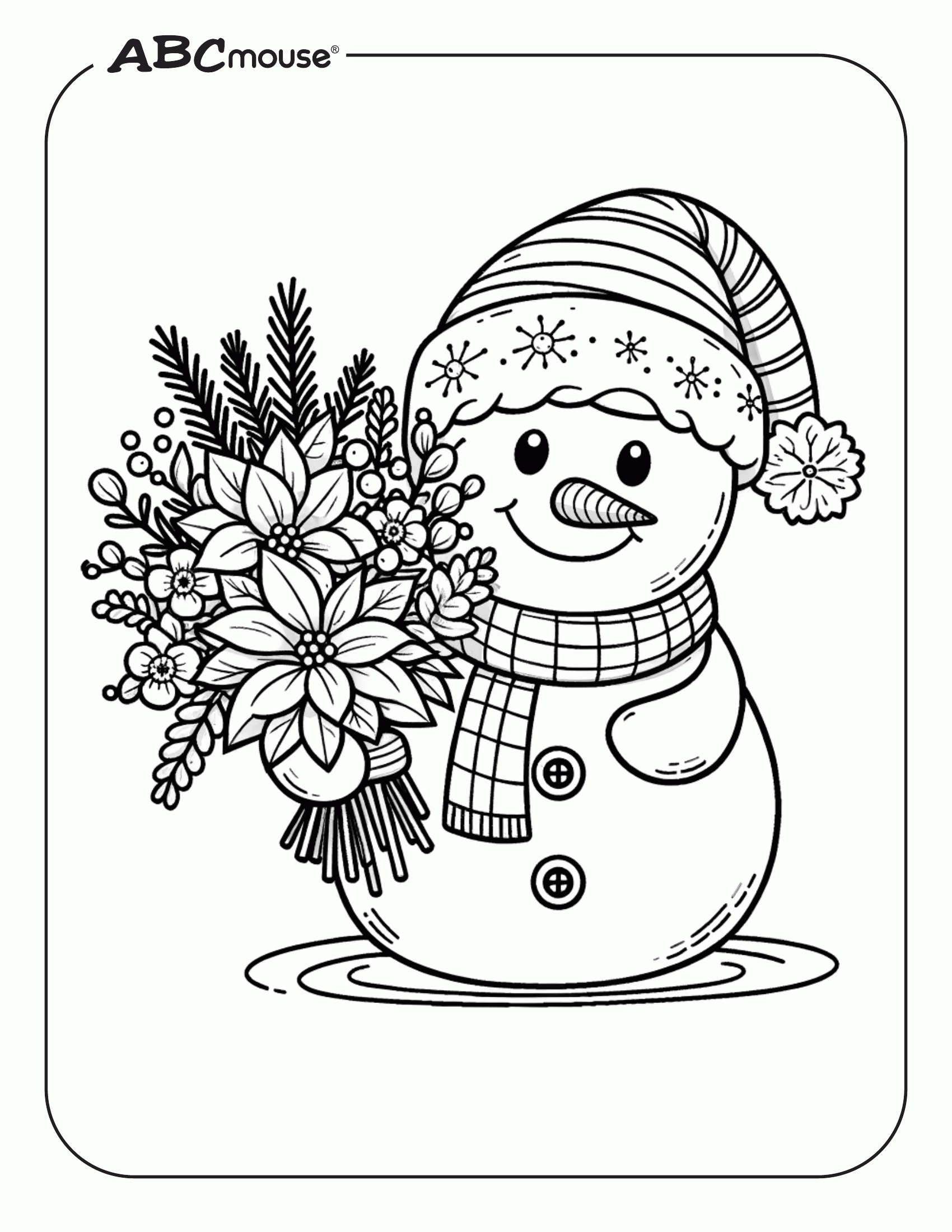 Free Snowman Coloring Pages ABCmouse Free Snowman Coloring Pages ABCmouse