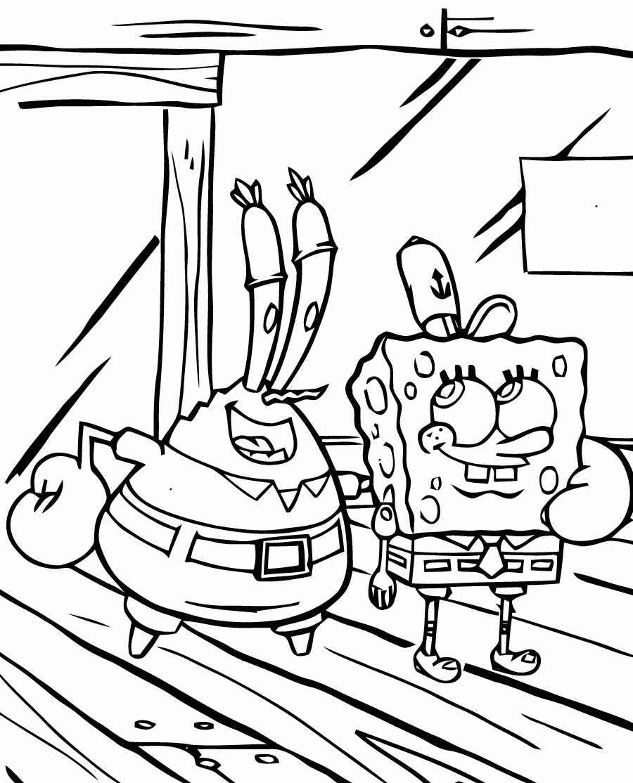 sponge bob color pages sponge bob color pages