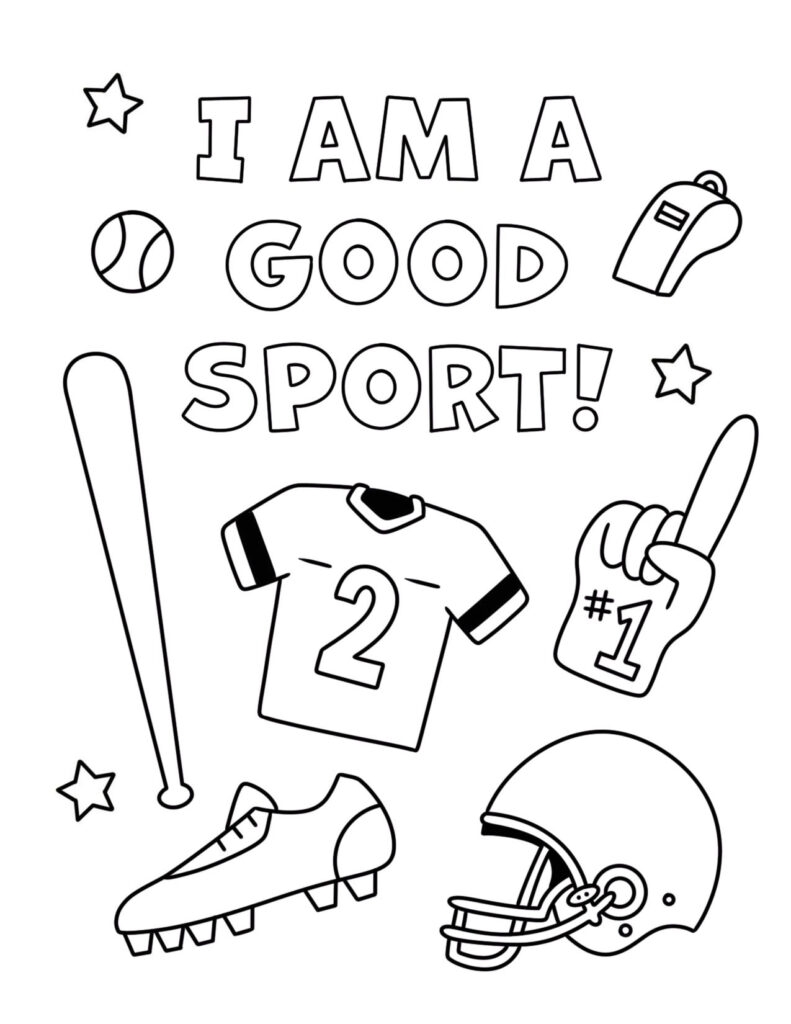 sports coloring pages sports coloring pages
