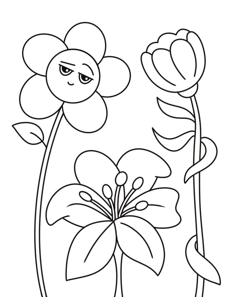 springtime coloring pages
